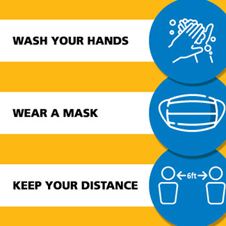 Wash Your Hands, Wear a Mask, Keep Your Distance