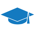 blue graduation cap