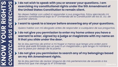 Know your rights and access essential information on your legal rights as an immigrant