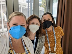 Three masked members of the Maine Public Health Association