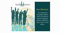 children with arms raised Health M Powers
