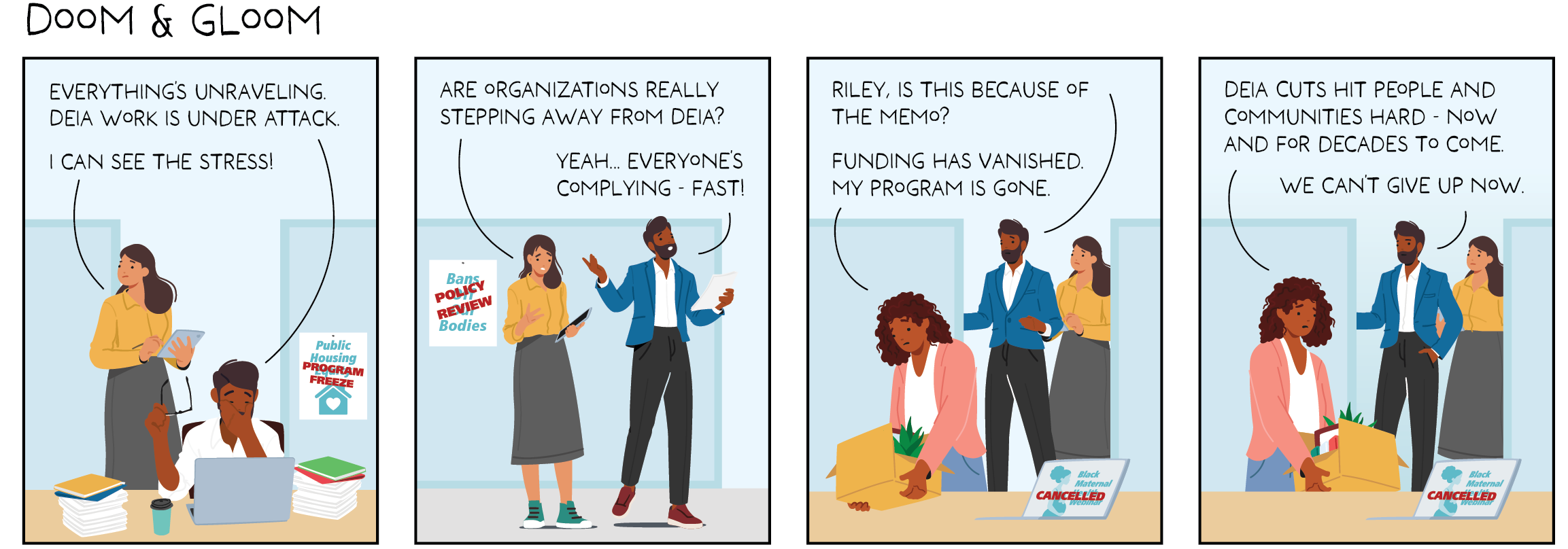 DEIA comic strip 1 DEIA comic strip 1